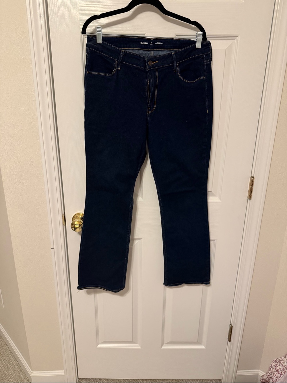 Old Navy Women's Dark Blue Boot Cut Jeans